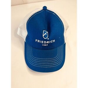 Friedrich 1883 Snapback Mesh Back Trucker Hat Blue One Size Colorblock